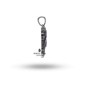 Back of Assyrian Lamassu Winged Bull pendant in Sterling Silver, emphasizing handcrafted quality.