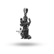 Sterling Silver Hindu God Pendant with intricate design