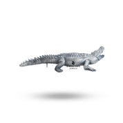 Luxury display of the Crocodile 925 Sterling Silver Shoulder Brooch showcasing its beauty and craftsmanship.