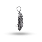 White Lion Jewels Sterling Silver Buddha Pendant with clear protective coating and intricate craftsmanship