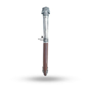 Artistic angle of the Panther Katar Royal Dagger demonstrating its elegance and oxidized silver finish.