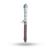 Bear Katar 925 Sterling Silver Classic Royal Dagger displayed elegantly in a showcase.