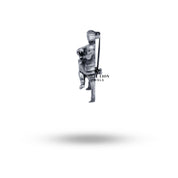 Detailed view of the exquisite design and finishing of the 925 Sterling Silver Brooch.