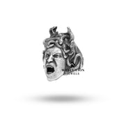 Handcrafted Silver Medusa Ring by White Lion Jewels