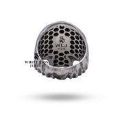 Handcrafted Clown Skull Ring in 925 Silver