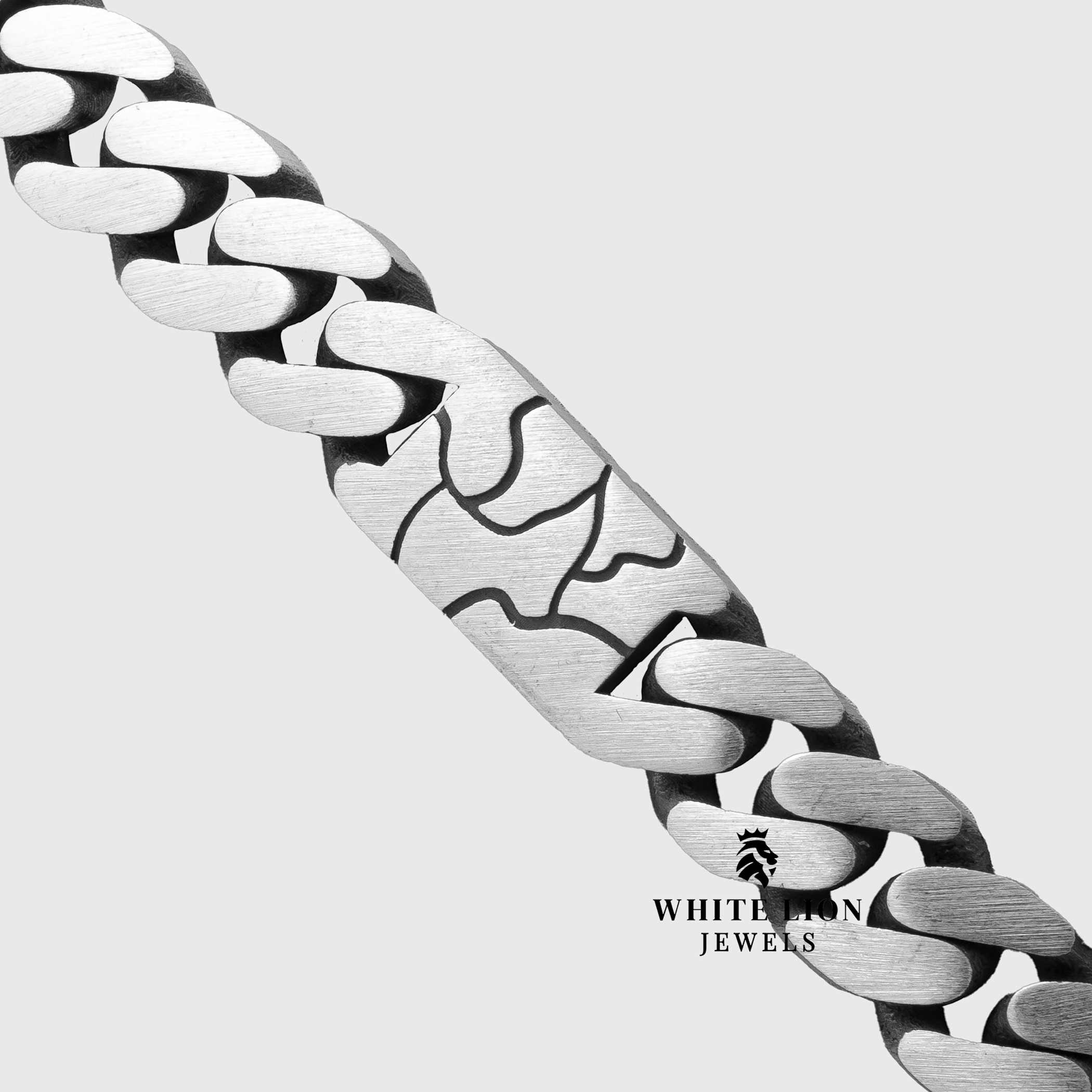 Men's Oxidized Finish Sterling Silver Cuban Link Necklace