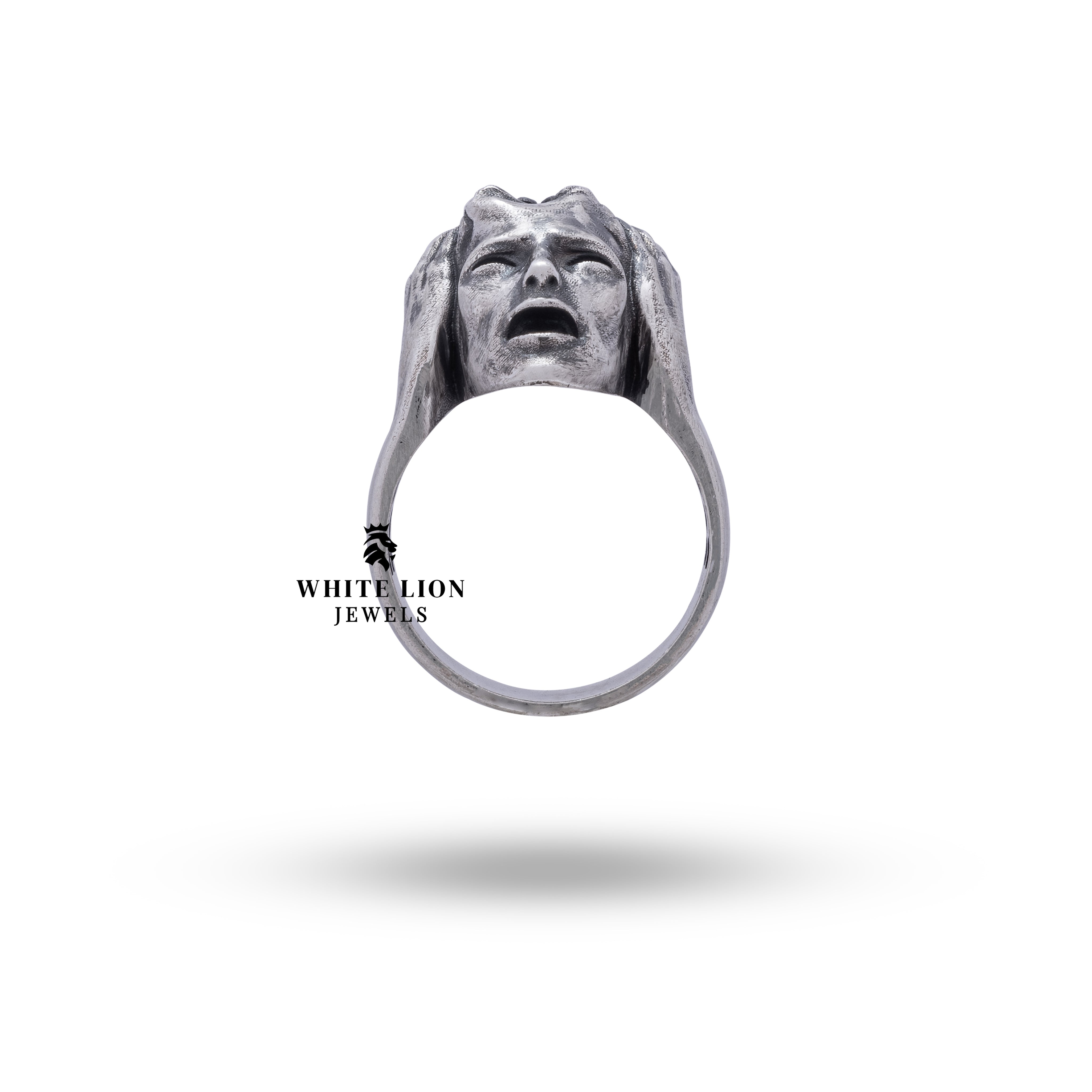 Close-up of the Brain Clever Ring's intricate craftsmanship.