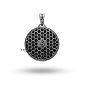 Luxury Pisces Zodiac Pendant made of 925 Sterling Silver, ideal for astrology enthusiasts by White Lion Jewels.