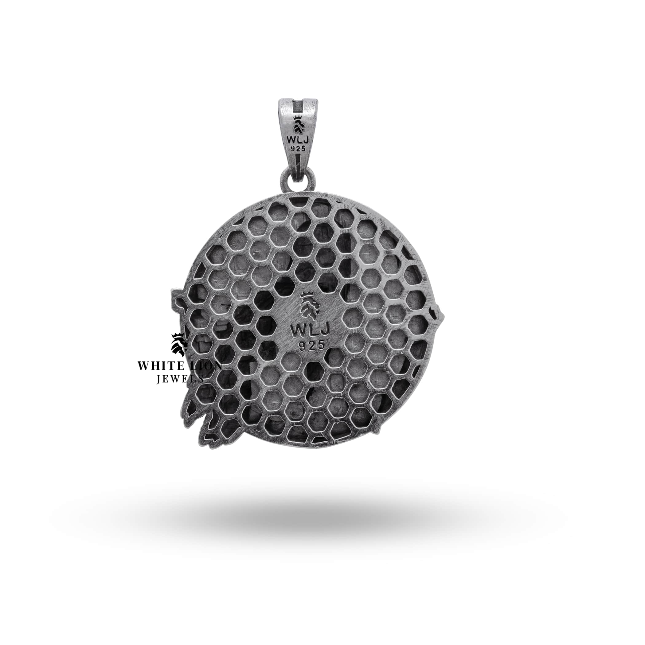 Model wearing the Owl Night Bird 925 Sterling Silver Pendant, demonstrating its elegant fit and versatile style.