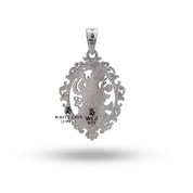 Shrinathji pendant made from 925 oxidized sterling silver, ideal for spiritual gatherings.