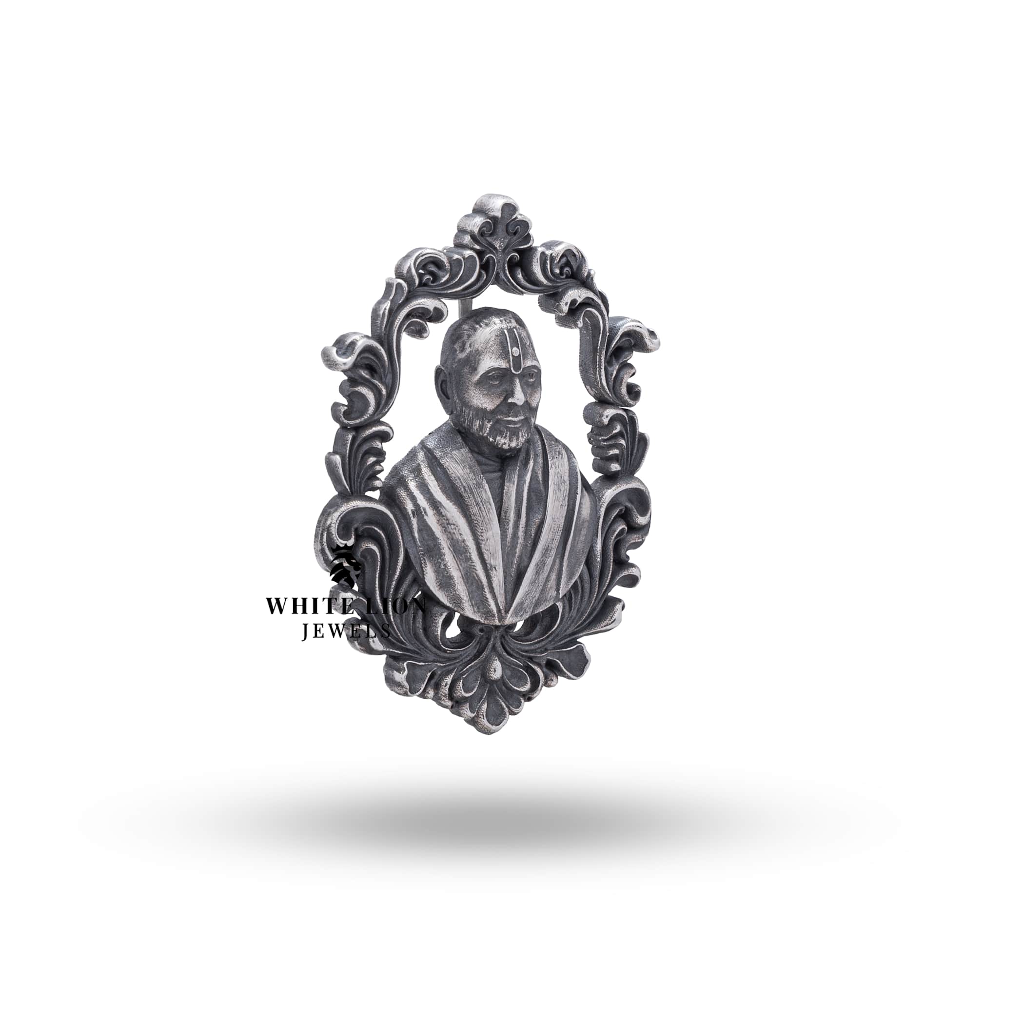 Sterling Silver Brooch of 4.2 cm diameter by White Lion Jewels