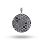 Lifestyle image of the Flying Eagle King Bird Pendant in 925 Sterling Silver, worn as a statement piece for a bold fashion look.