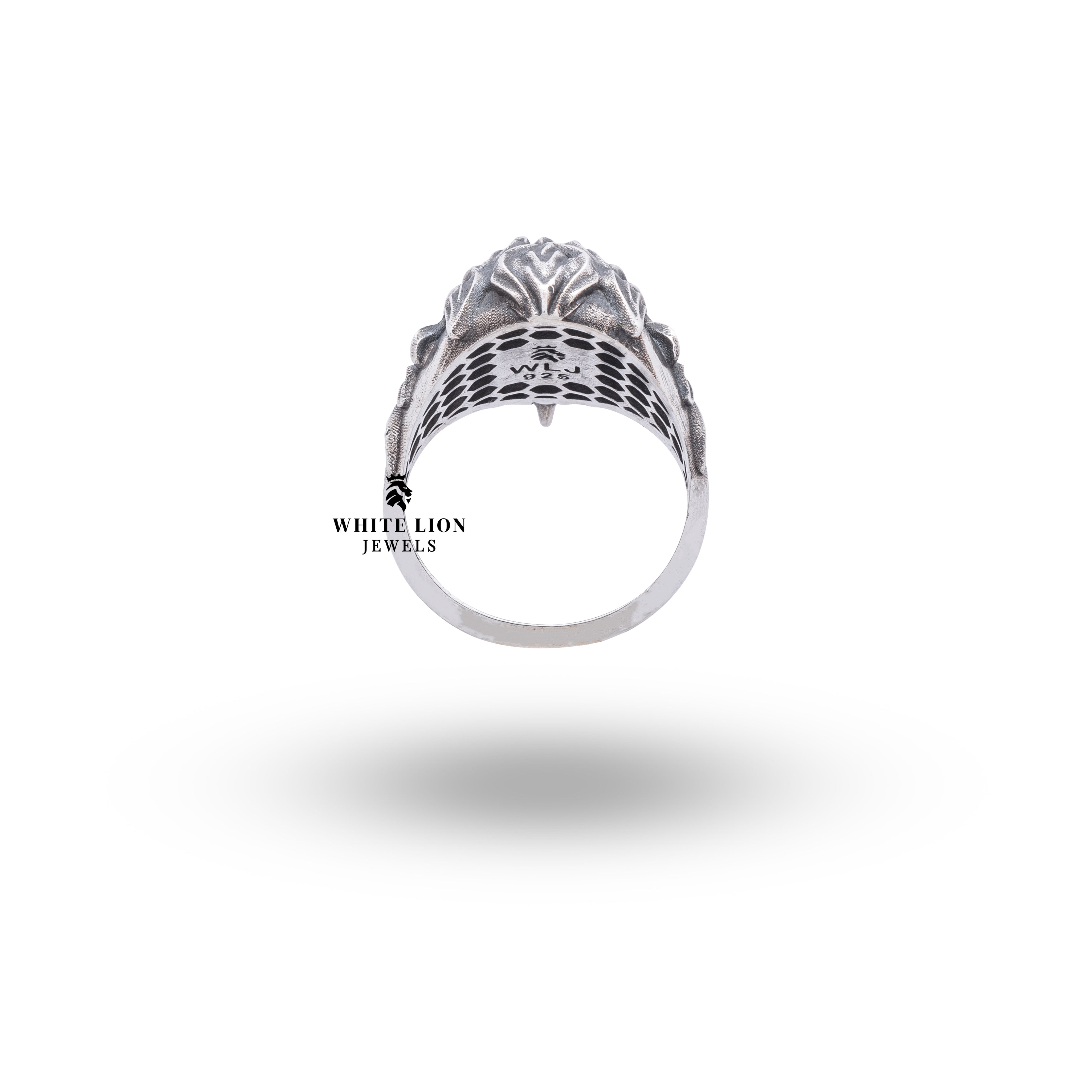 Perfect gift choice: Golden Eagle 925 Sterling Silver Ring, beautifully crafted in oxidized silver.