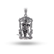 Lord Ganesha Silver Pendant displayed with a complementary silver chain ready to wear
