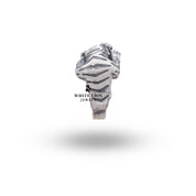 Handcrafted snake tiger ring in 925 sterling silver, a statement of style