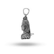 Spiritual Lord Shiva pendant crafted in 925 oxidized sterling silver