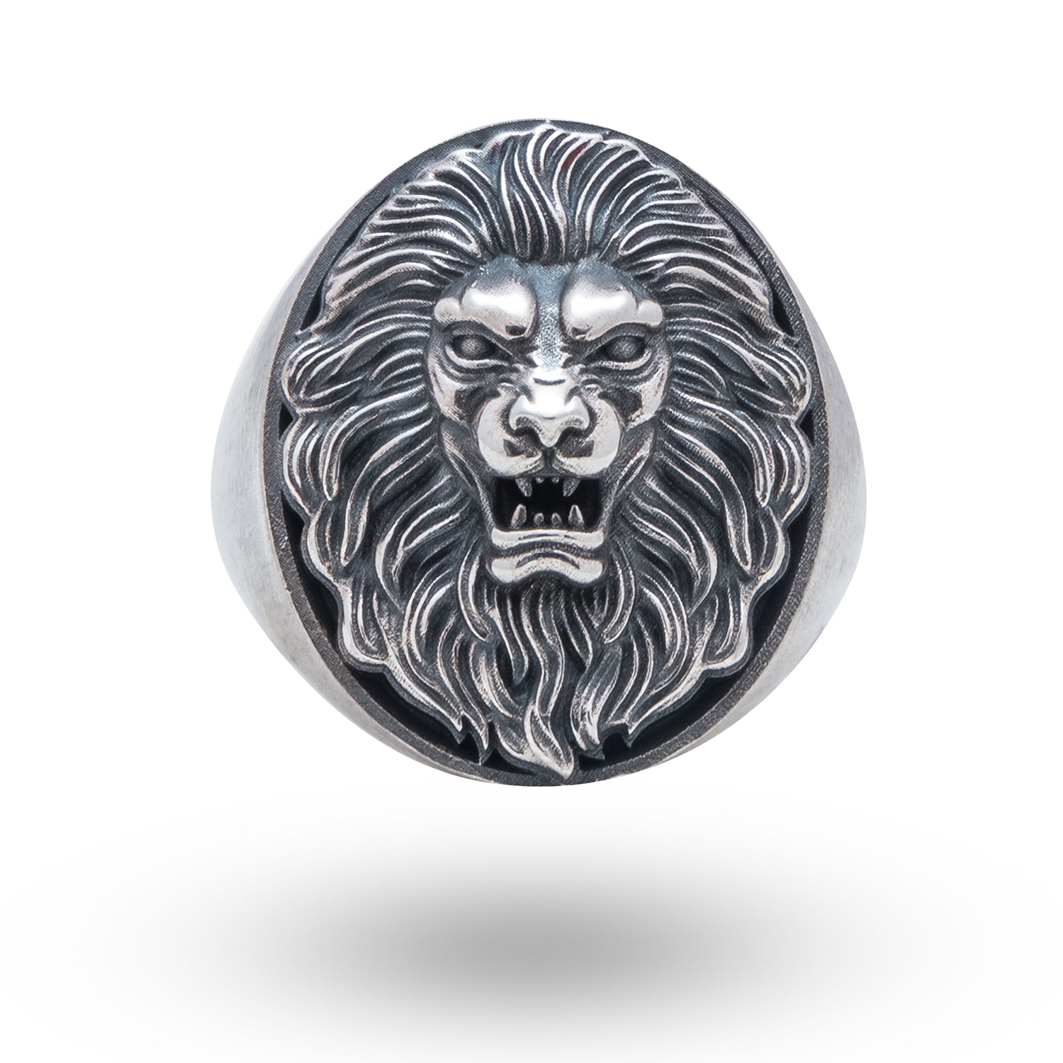 RARE PRINCE by CARAT SUTRA | Unique Turkish Style Oxidized Silver Lion –  caratsutra
