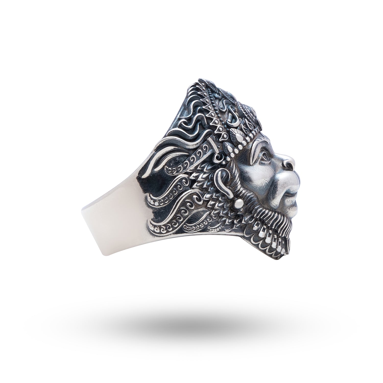 MSD VENTURA MSD Black Hanuman Chakra Alloy Silver Plated Ring Price in  India - Buy MSD VENTURA MSD Black Hanuman Chakra Alloy Silver Plated Ring  Online at Best Prices in India |
